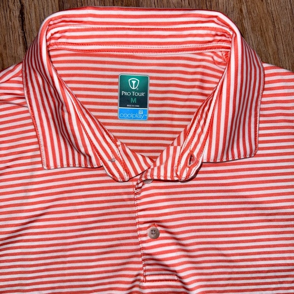 Pro Tour Striped Golf Polo - Picture 2 of 6